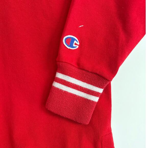 Vintage champion made in the USA red sweatshirt hooded classic 6y Slim Torso - Picture 6 of 7